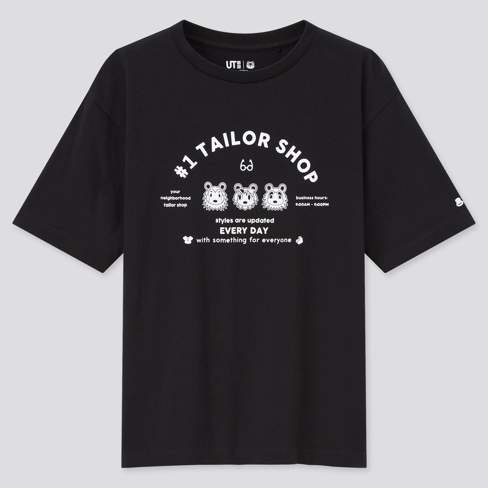 New Uniqlo X Animal Crossing New Horizon 1 Tailor Shop Short Sleeve Tee Size M